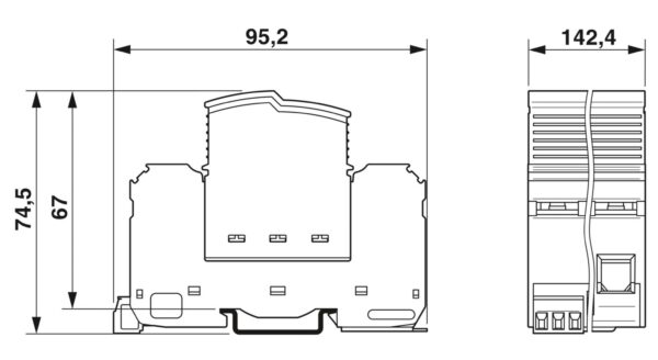 FLT-SEC-T1+T2-3S-350/25-FM - Protetor contra raios e surtos combinado tipo 1+2 special - PHOENIX CONTACT - Imagem 3