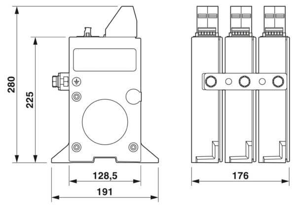 PWT 100-800AC-FM - Dispositivo de proteção contra raios/surtos de tensão tipo 1/2 - PHOENIX CONTACT - Imagem 6