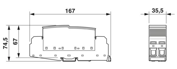FLT-SEC-H-T1-1C-440/25-FM - Condutor de descarga combinado tipo 1+2 - PHOENIX CONTACT - Imagem 4