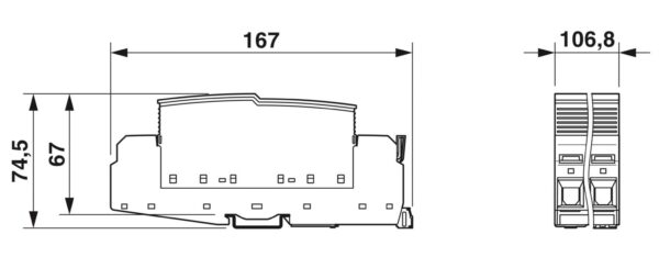 FLT-SEC-H-T1-3C-264/25-FM - Condutor de descarga combinado tipo 1+2 - PHOENIX CONTACT - Imagem 6