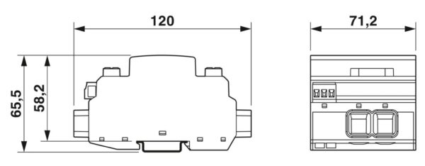 VAL-MB-T2-750DC-2+V-R - Protetor contra sobretensão tipo 2 - PHOENIX CONTACT - Imagem 3