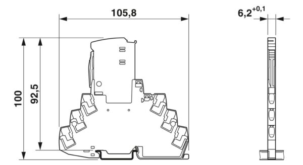 TTC-6P-T3-24DC-PT-I - Dispositivo de proteção contra surtos tipo 3 - PHOENIX CONTACT - Imagem 5