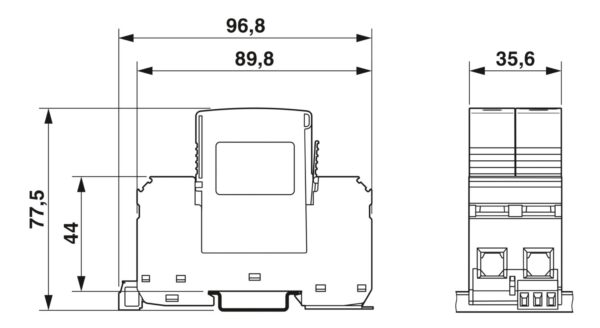 VAL-US-120/65/1+1-FM - Dispositivo de proteção contra surtos - PHOENIX CONTACT - Imagem 3