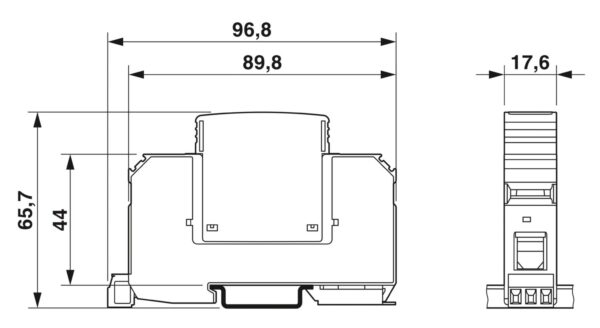 VAL-US-240/40/1+0-FM - Dispositivo de proteção contra surtos - PHOENIX CONTACT - Imagem 3