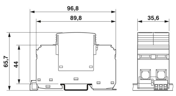 VAL-US-240/40/1+1-FM - Dispositivo de proteção contra surtos - PHOENIX CONTACT - Imagem 3