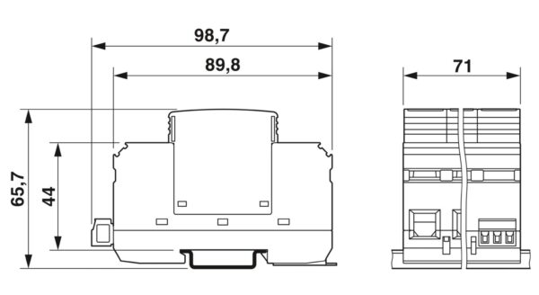 VAL-US-277/40/3+1-FM - Dispositivo de proteção contra surtos - PHOENIX CONTACT - Imagem 3