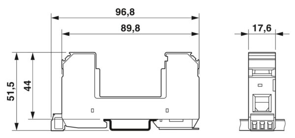 VAL-MS-T1/T2 BE-FM - Elemento de base - PHOENIX CONTACT - Imagem 3