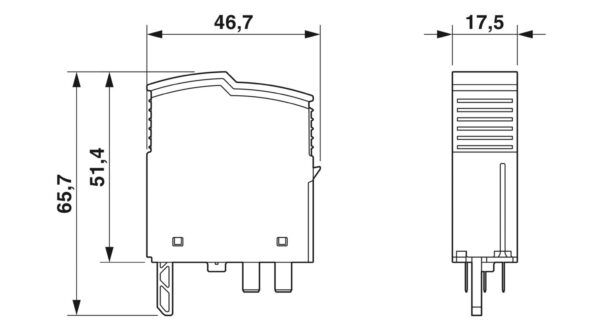 PLT-SEC-T3-120-P-UT/PT - Plugue para proteção contra surtos tipo 3 - PHOENIX CONTACT - Uds./emb.: 10 unidade(s) - Imagem 3