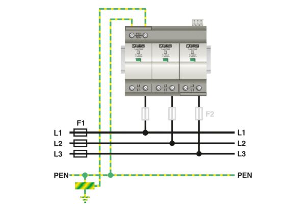 FLT-SEC-P-T1-3C-350/25-FM - Condutor de descarga combinado tipo 1+2 - PHOENIX CONTACT - Imagem 3