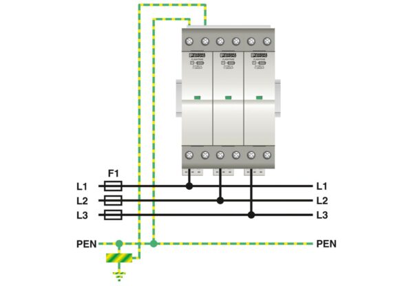 FLT-SEC-H-T1-3C-264/25-FM - Condutor de descarga combinado tipo 1+2 - PHOENIX CONTACT - Imagem 4