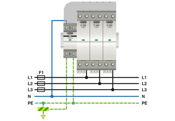 FLT-SEC-H-T1-3C-264/25-FM - Condutor de descarga combinado tipo 1+2 - PHOENIX CONTACT - Imagem 3