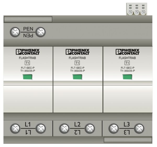 FLT-SEC-P-T1-3C-350/25-FM - Condutor de descarga combinado tipo 1+2 - PHOENIX CONTACT - Imagem 4