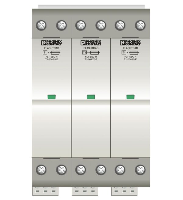FLT-SEC-H-T1-3C-264/25-FM - Condutor de descarga combinado tipo 1+2 - PHOENIX CONTACT - Imagem 5