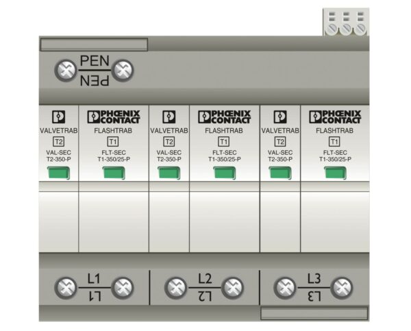 FLT-SEC-T1+T2-3C-350/25-FM - Protetor contra raios e surtos combinado tipo 1+2 special - PHOENIX CONTACT - Imagem 3
