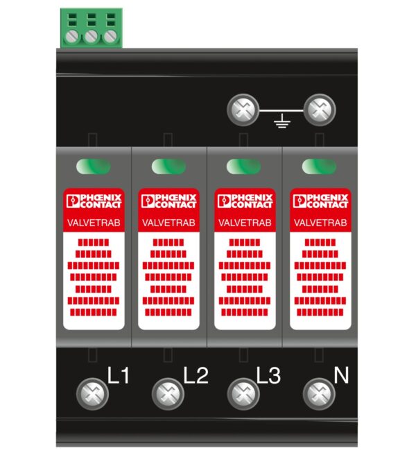 VAL-MS-T1/T2 335/12.5/4+0-FM - Dispositivo de proteção contra raios/surtos de tensão tipo 1/2 - PHOENIX CONTACT - Imagem 3