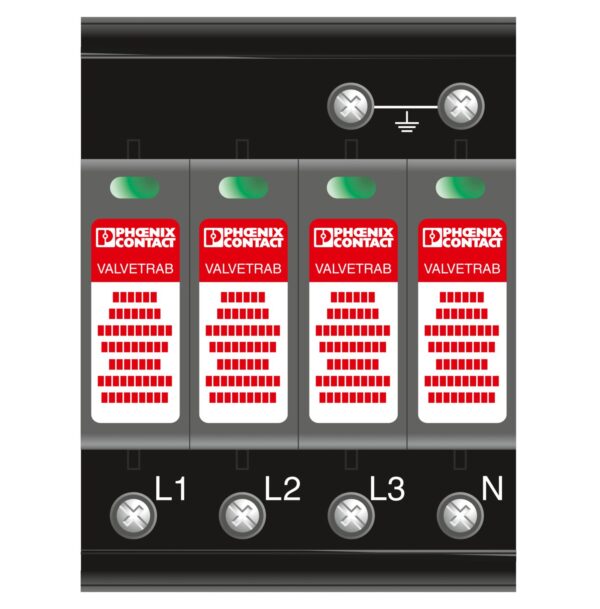 VAL-MS-T1/T2 335/12.5/4+0 - Dispositivo de proteção contra raios/surtos de tensão tipo 1/2 - PHOENIX CONTACT - Imagem 3