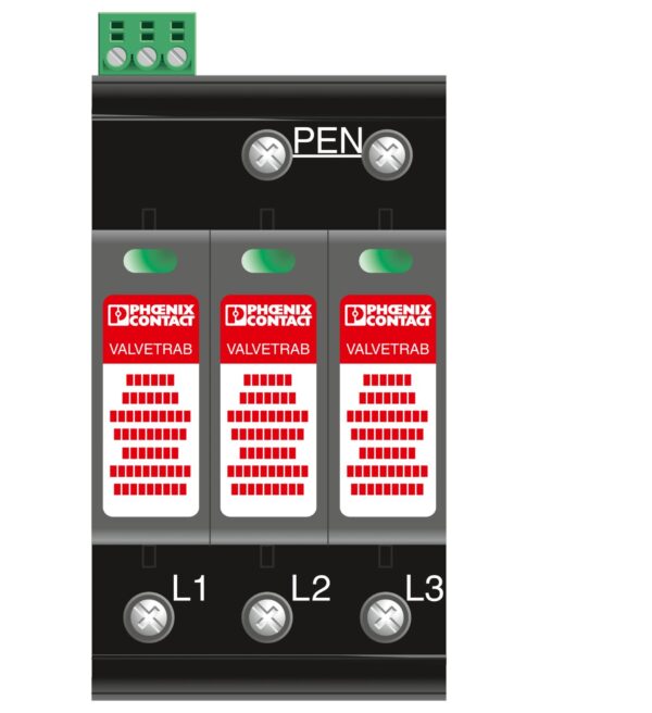 VAL-MS-T1/T2 335/12.5/3+0-FM - Dispositivo de proteção contra raios/surtos de tensão tipo 1/2 - PHOENIX CONTACT - Imagem 4