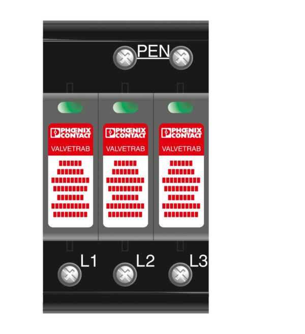 VAL-MS-T1/T2 335/12.5/3+0 - Dispositivo de proteção contra raios/surtos de tensão tipo 1/2 - PHOENIX CONTACT - Imagem 3