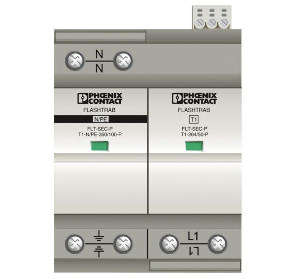 FLT-SEC-P-T1-1S-264/50-FM - Condutor de descarga combinado tipo 1+2 - PHOENIX CONTACT - Imagem 3