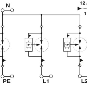FLT-SEC-P-T1-2S-350/25-FM – Condutor de descarga combinado tipo 1+2 – PHOENIX CONTACT