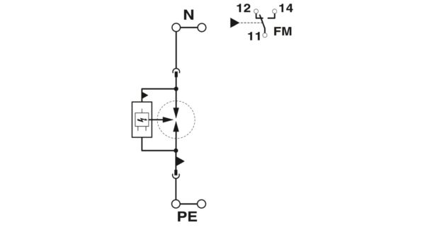FLT-SEC-P-T1-N/PE-440/100-FM - Condutor de descarga combinado tipo 1+2 - PHOENIX CONTACT - Imagem 2