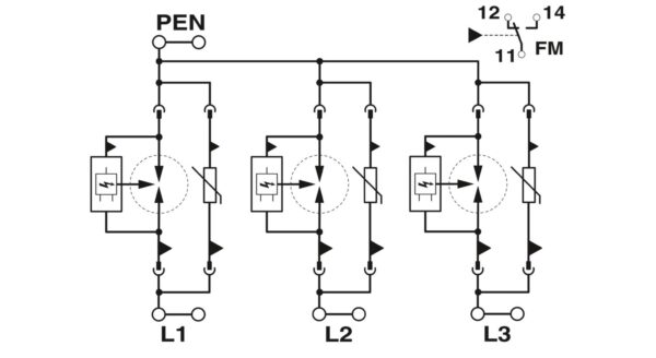 FLT-SEC-T1+T2-3C-350/25-FM - Protetor contra raios e surtos combinado tipo 1+2 special - PHOENIX CONTACT - Imagem 4