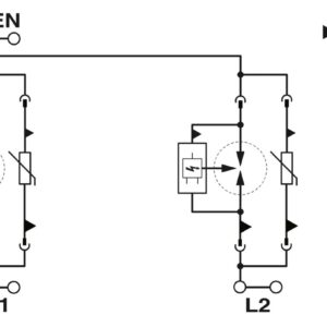FLT-SEC-T1+T2-2C-350/25-FM – Protetor contra raios e surtos combinado tipo 1+2 special – PHOENIX CONTACT