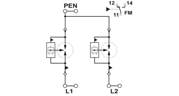 FLT-SEC-P-T1-2C-350/25-FM - Condutor de descarga combinado tipo 1+2 - PHOENIX CONTACT - Imagem 2