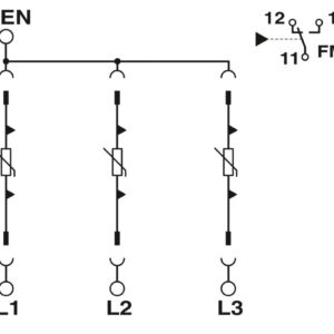 VAL-SEC-T2-3C-440-FM – Protetor contra sobretensão tipo 2 – PHOENIX CONTACT