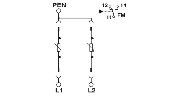 VAL-SEC-T2-2C-350-FM - Protetor contra sobretensão tipo 2 - PHOENIX CONTACT - Imagem 2