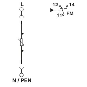 VAL-MS-T1/T2 335/12.5/1+0-FM – Dispositivo de proteção contra raios/surtos de tensão tipo 1/2 – PHOENIX CONTACT