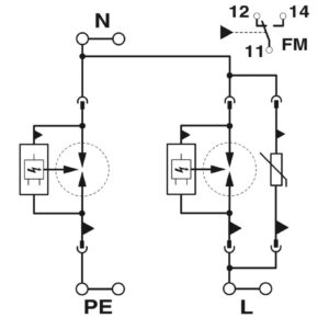 FLT-SEC-T1+T2-1S-350/25-FM – Protetor contra raios e surtos combinado tipo 1+2 special – PHOENIX CONTACT