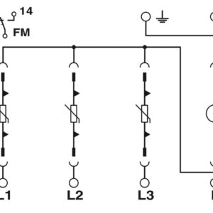 VAL-MS-T1/T2 335/12.5/3+1-FM – Dispositivo de proteção contra raios/surtos de tensão tipo 1/2 – PHOENIX CONTACT
