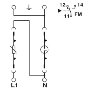 VAL-SPP-T2-385-1+1-UT-R – Protetor contra sobretensão tipo 2 – PHOENIX CONTACT