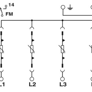 VAL-MS-T1/T2 335/12.5/4+0-FM – Dispositivo de proteção contra raios/surtos de tensão tipo 1/2 – PHOENIX CONTACT