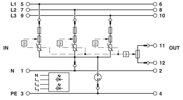 PLT-SEC-T3-3S-230-FM - Dispositivo de proteção contra surtos tipo 3 - PHOENIX CONTACT - Imagem 2