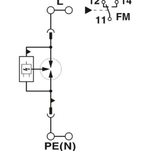 FLT-SEC-P-T1-1C-440/35-FM – Condutor de descarga combinado tipo 1+2 – PHOENIX CONTACT