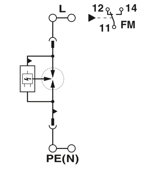 FLT-SEC-P-T1-1C-440/35-FM - Condutor de descarga combinado tipo 1+2 - PHOENIX CONTACT - Imagem 2