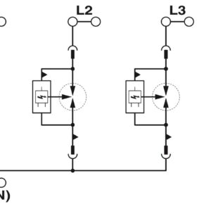 FLT-SEC-P-T1-3C-440/35-FM – Condutor de descarga combinado tipo 1+2 – PHOENIX CONTACT