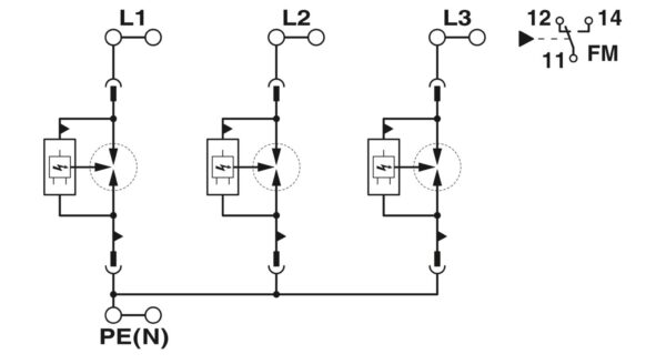 FLT-SEC-P-T1-3C-440/35-FM - Condutor de descarga combinado tipo 1+2 - PHOENIX CONTACT - Imagem 2