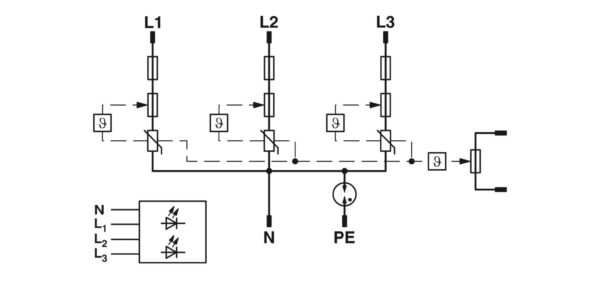 PLT-SEC-T3-3S-230-P - Plugue para proteção contra surtos tipo 3 - PHOENIX CONTACT - Imagem 2