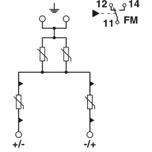 VAL-MB-T2-750DC-2+V-R – Protetor contra sobretensão tipo 2 – PHOENIX CONTACT