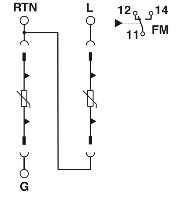 VAL-MS-T1/T2 48/12.5/1+1/1U/FM - Dispositivo de proteção contra raios/surtos de tensão tipo 1/2 - PHOENIX CONTACT - Uds./emb.: 6 unidade(s) - Imagem 3