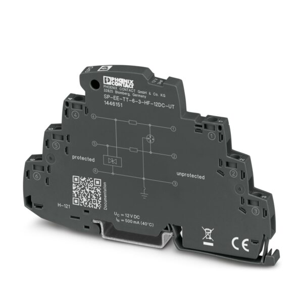 SP-EE-TT-6-3-HF-12DC-UT - Dispositivo de proteção contra surtos - PHOENIX CONTACT