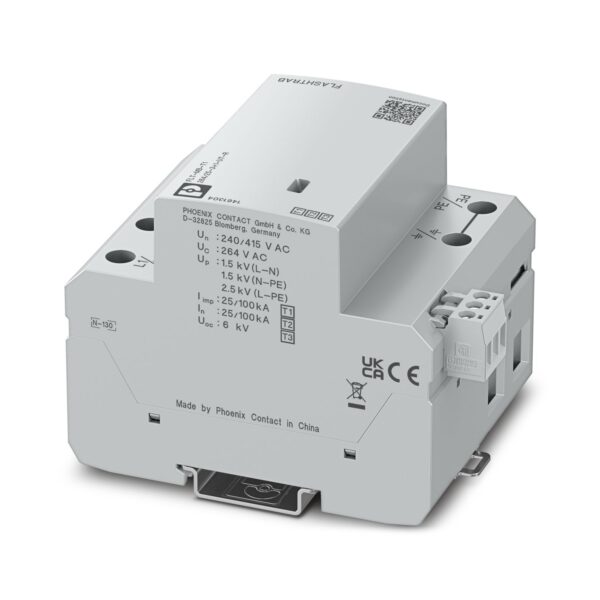 FLT-MB-T1-264/25-3+1-UT-R - Protetor contra raios e surtos combinado tipo 1+2+3 - PHOENIX CONTACT