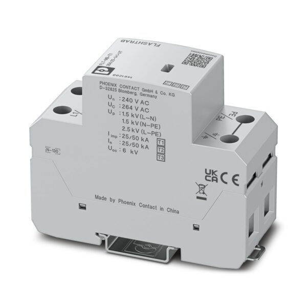 FLT-MB-T1-264/25-1+1-UT - Protetor contra raios e surtos combinado tipo 1+2+3 - PHOENIX CONTACT