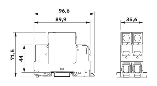 VAL-SPP-T2-385-1+1-UT - Protetor contra sobretensão tipo 2 - PHOENIX CONTACT - Imagem 2