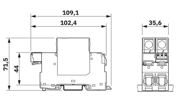 VAL-SPP-T2-385-1+1-UT-R - Protetor contra sobretensão tipo 2 - PHOENIX CONTACT - Imagem 4