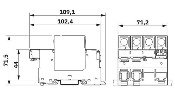 VAL-SPP-T2-335-3+1-UT-R - Protetor contra sobretensão tipo 2 - PHOENIX CONTACT - Imagem 4