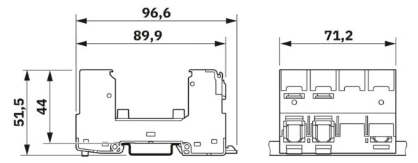 VAL-SPP-T2-BE-3+0/4DU-UT - Elemento de base da proteção contra sobretensão tipo 2 - PHOENIX CONTACT - Imagem 2